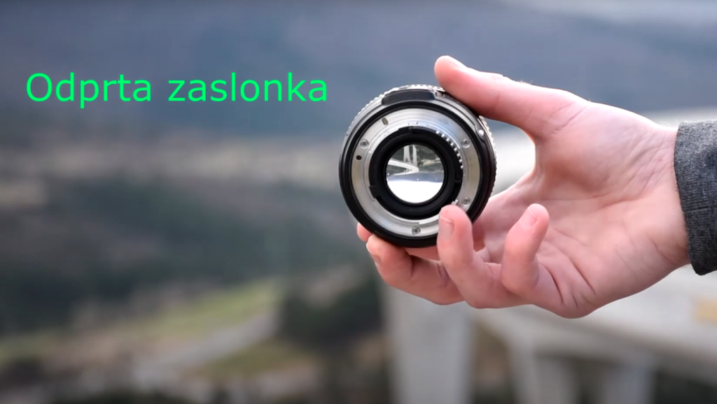 Odprta zaslonka
